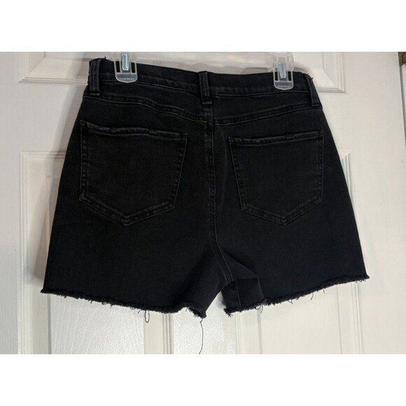 NWOT Rewash Black Jean Shorts Women’s Size 5/27 High Rise 90s Mom - Picture 2 of 6